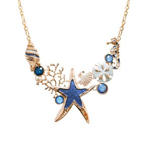 Geëmailleerde mariene ketting