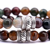 Bali Set Indian Agate x Brown Tiger Eye