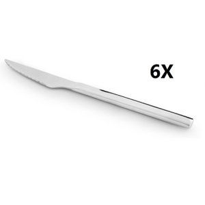 Set von 6 Steakmesser, Grillmesser, New York