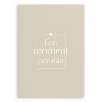 Fyllbooks Een moment per dag dagboek - Beige