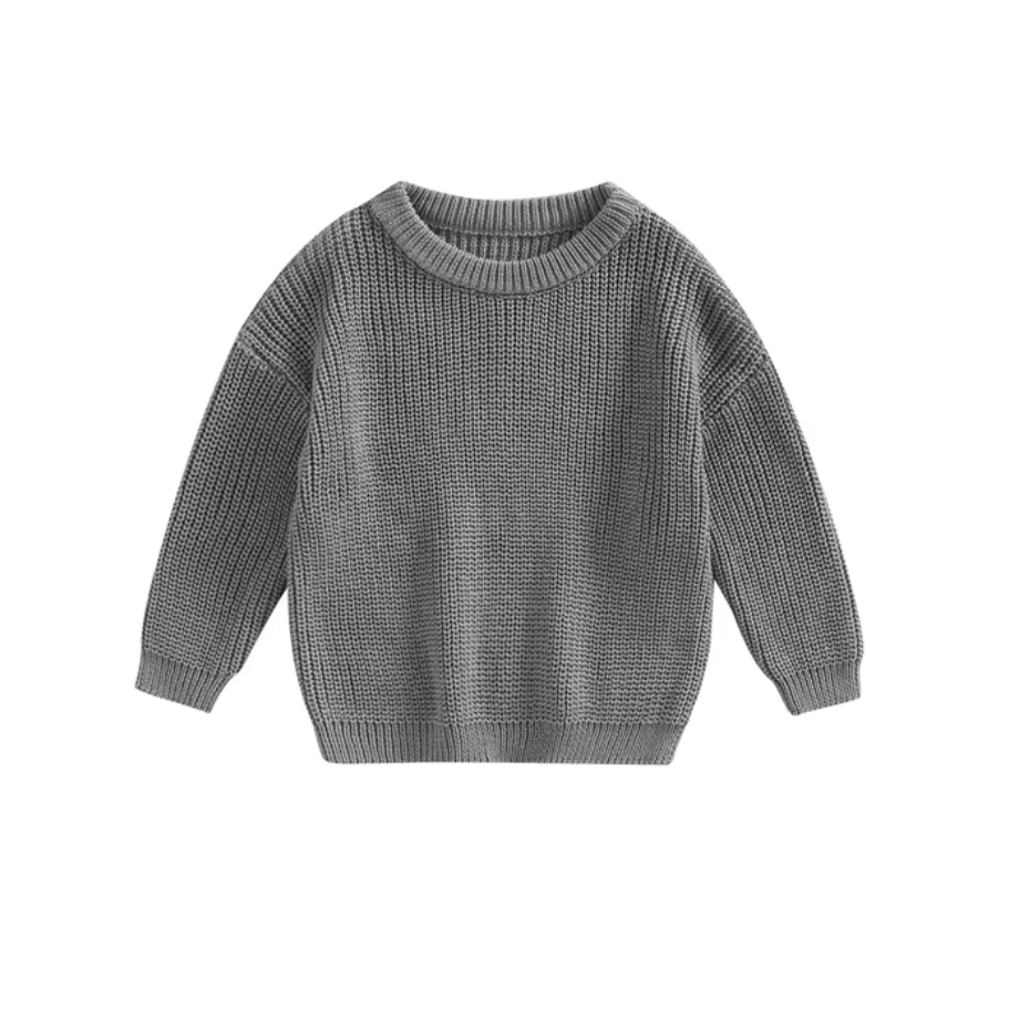 Gebreide Baby Trui - Grijs