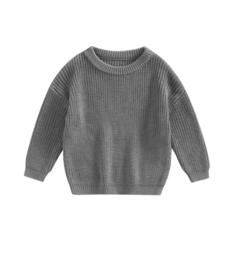 Gebreide Baby Trui - Grijs