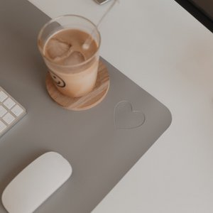 Bureau Pad Heart Gray (PU = 6 stuks)