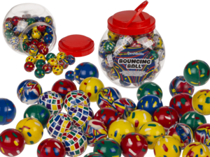 Bouncing gum ball, colorful I,