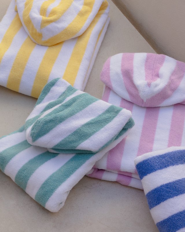 Kids Bath Beach Poncho Aqua