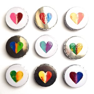 Click-Klack-doses 9-Set Mix, motif "heart"