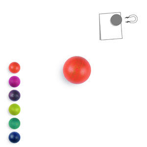 Kleine houten magnetische bal - kleur