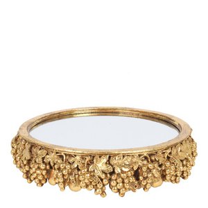 Mirror -lade 30 cm - goud - hars