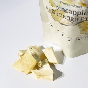 Gevriesdroogde ananas & mango mix (gemaakt van vers rijp fruit)
