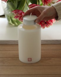 Synd! Tealight Holder Permanent Candle Classic Warm White ∅ 7 cm
