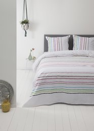 100% Cotton Duvet Cover - Scratch White