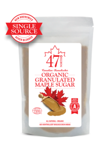 SINGLE SOURCE Organic Granulated Maple Sugar, delicate