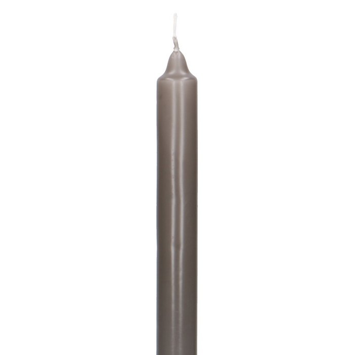 set van 8 dinerkaarsen XL taupe