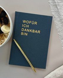 THE LIFE BARN Taknemmelighedsdagbog Hvad jeg er taknemmelig for Blå