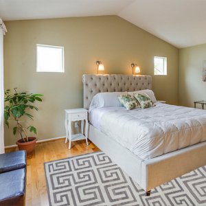 Modern rookgrijs Kelim vloerkleed