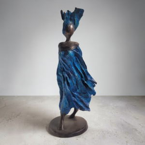 Bronze-Skulptur "Femme du Sahel" | by Patrice Balma | 36-40 cm 4 kg | Unikate
