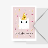 Postkarte / ConCATulations