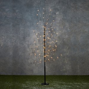Künstlicher Weihnachtsbaum beleuchtet Warmweiß