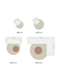 Rug Eli Beige ø160 cm