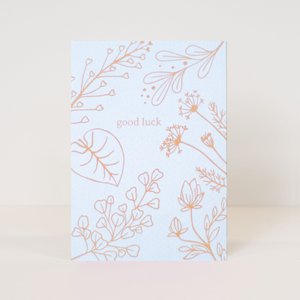 Postcard 'good luck'