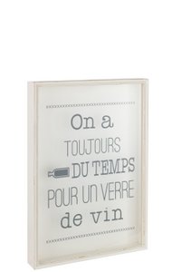 J-Line kader Kurken Frans - hout - beige - large