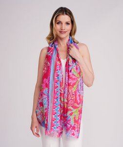 Ryder - Abstract Print Chiffon Scarf
