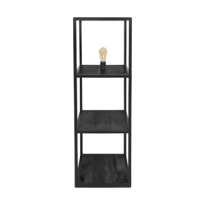 Stehlampe Vintage Schwarzes Mangoholz 120 cm