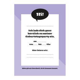 Invitationskort børns fødselsdagsfest (tysk) Søde monstre