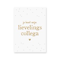 Karte Lieblingskollege | Goldfolie