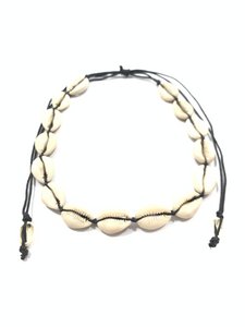 Cowry choker ketting zwart