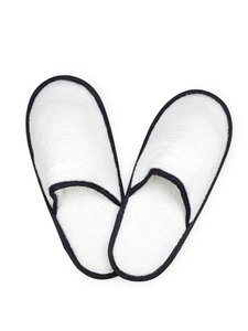 Slippers, 42/44 White/Black