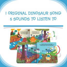 Książka dźwiękowa Ditty Bird Baby: Dźwięki dinozaurów