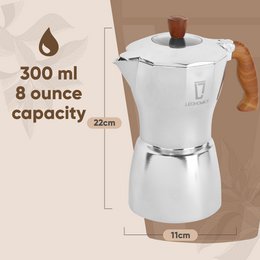 Moka-Kanne aus Aluminium, 300 ml