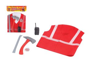 Fire brigade play set with vest