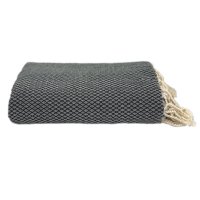 Plaid Grand foulard Ottoman - Black- 190x300cm