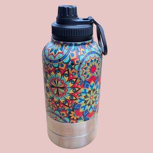 3-in-1-Wasserflasche für Hunde Mandala 1L