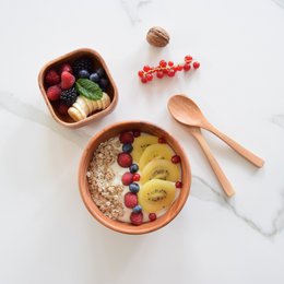 Handmade Cutlery - Dessert Spoon 18 cm - Eco-friendly - Khaya wood