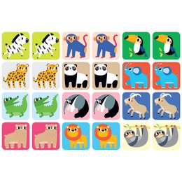 Suuuper Size Memory Game Wilde Tiere 2+