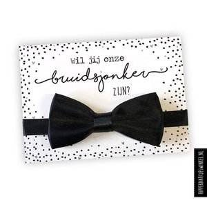 Card groomsman with bow tie per 5 pieces