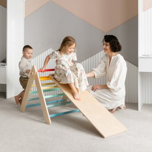 Set - Pikler driehoek met glijbaan/klimladder