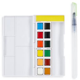 Juego de pintura de acuarela con 12 colores