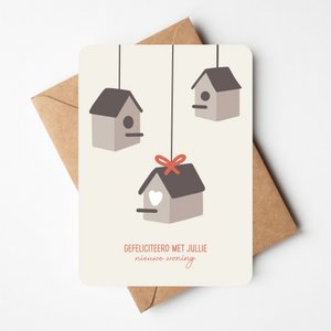 Wenskaart nieuwe woning