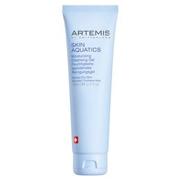  Moisturizing cleansing gel with aquatic ingredients for hydrated, refreshed skin.