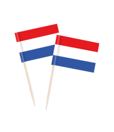Red blue white striped Dutch flag cocktail picks party decoration toothpicks Netherlands