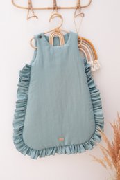 summer linen baby sleeping bag with frills, baby sleeping sack with frills 1 TOG, 1.5 TOG, 2.5 TOG
