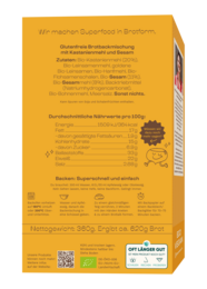 Glutenfreie Maronibrot Backmischung Sesam