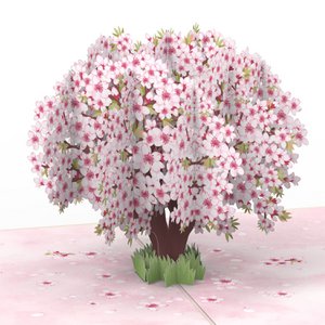 Cherry blossom tree pop-up card