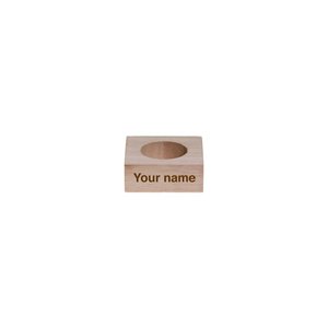Wooden bottle stand (1 hole) - Your name