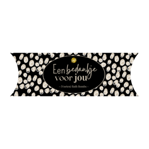 Pillow box bath bombs - Thank you