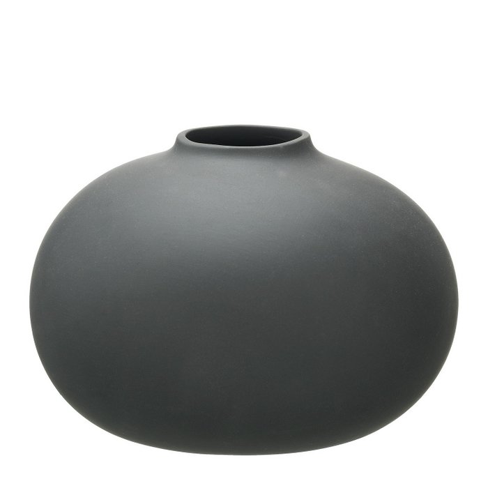 Vaas kalla antraciet 18x13cm
